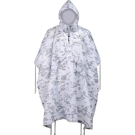 Camo Poncho Militær Multicam Jakt Poncho Taktisk Hær Poncho Militær Klasse Vanntett Materia
