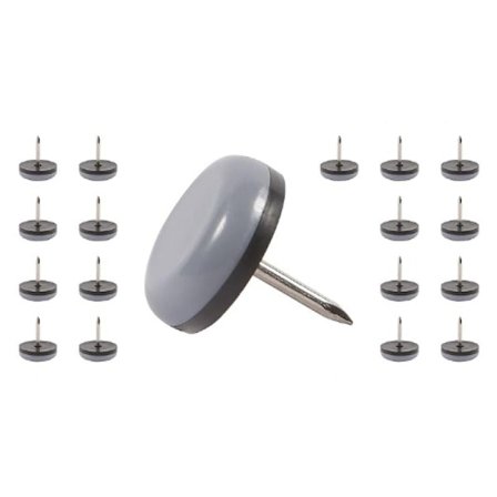 Stolebenshætter. Nemme at installere på stoleben, 19 mm møbelpuder til indendørs brug for at beskytte gulve mod bordben (20 stk.)