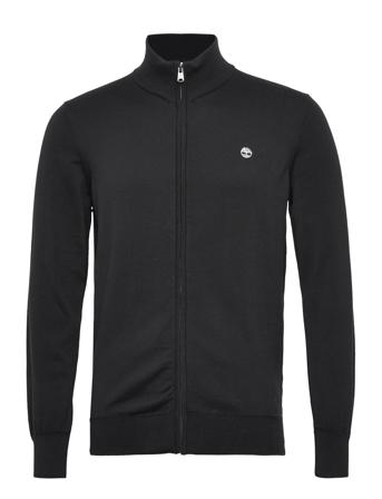 Ls Williams River Cotton Yd Full Zip Sweater Regular Sweatshirt Trøje Sort Timberland
