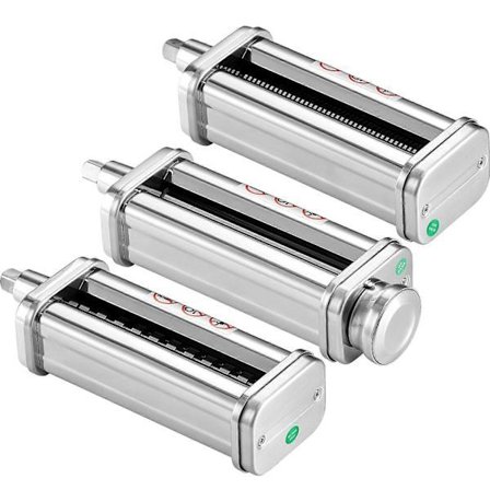 Pastatillbehör för KitchenAid Köksmaskin, 8 tjockleksinställningar Pastarulle Set 3-delar