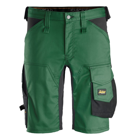 Snickers Workwear 6143 AllroundWork Shorts skoggrønn / svart Skogsgrønn/Svart, Klær