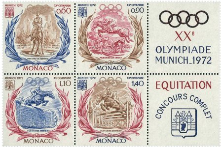 Monaco 1972 - YT 890-893 + label - Postfrisk
