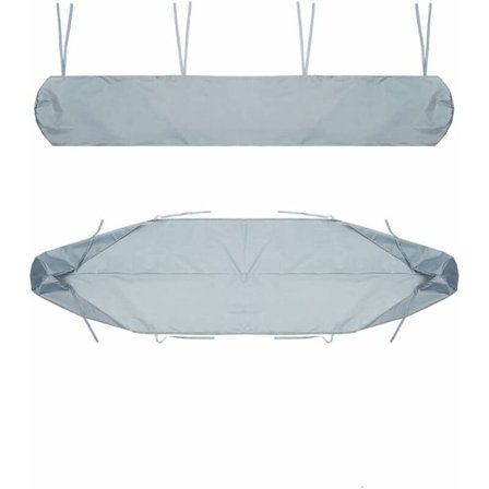 Markisepose 4m Grå Manuell Retrekkbar Terrassemarkise Oppbevaringspose Vanntett Støvdeksel