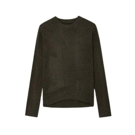 Zadig & Voltaire Round-neck Strik Grøn, Herre Strik