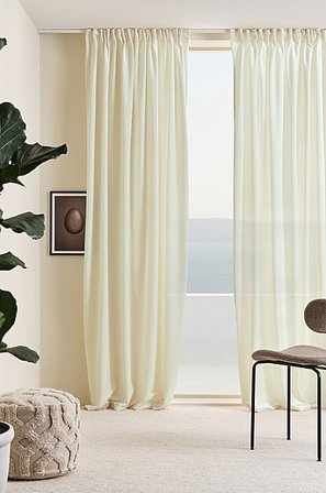 Jotex - Multifunctioneel Gordijn 2-pack Crèmewit Crèmewit - SIMONE - Koop Fluwelen gordijnen bij Jotex