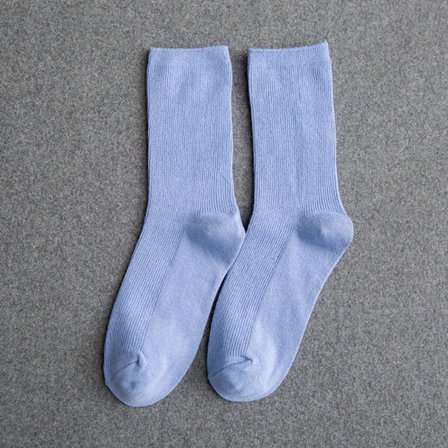 Medium Tube Socks Harajuku Pile Socks LJUSBLÅ