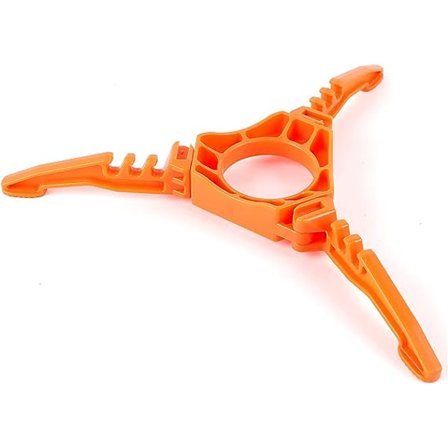 Drivstoffbeholder Stabilisator Stativ Gassbeholder Stativ Patronbeholder Tripod for Camping Drivstoffbeholder (Oransje)