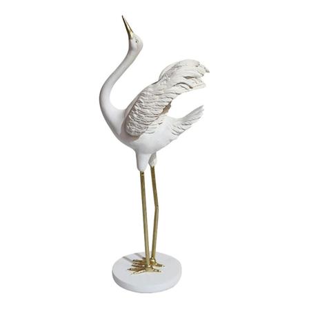 Hjemmedekorasjon Dyr Skrivebords Ornament Miniatyr Hage Figurer Tranefigur Tranefigur 28X11. 28X11.5X10cm