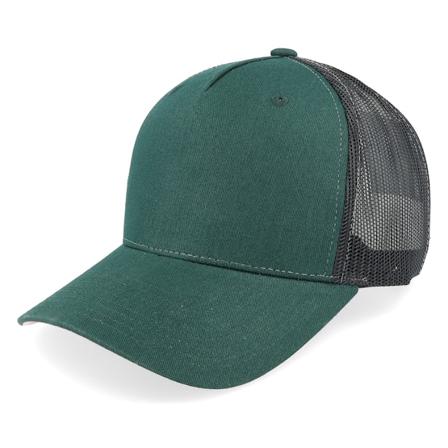 Equip - Dark Forest/Black/Pink A-frame Trucker Trucker Green Cap - @ Hatstore