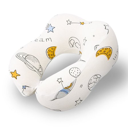 Amningskudde - U-formad nackkudde Memory Foam Huvud Nackstöd (Raket)