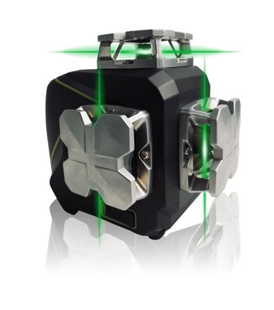 Elma X360-3 Linjalaser sisältää akun kolme 360 ̊:een linjaa, Lasertyökalut