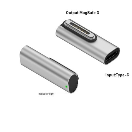 Type-C Hunn til Magsafe 3 Converter USB-C magnetisk adapter