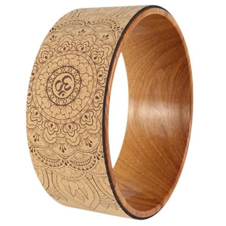 Ammattimainen korkkinen joogapyörä venyttelyyn, pilates-rengas jooga-asennon ja selän parantamiseen - WK