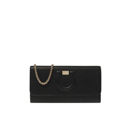 Salvatore Ferragamo Pung Sort, Dame Punge og Kortholder, Størrelse: ONE Size
