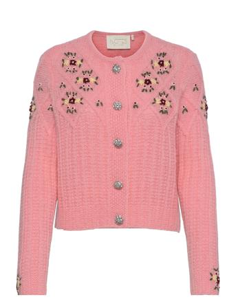 Cherry Cardigan Pink Notes Du Nord