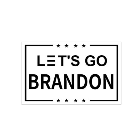 Anti Biden Bilklistermärke Set för Laptop 100 eller 200 Stycken