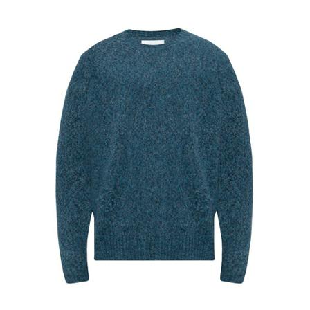 Jil Sander, Crewneck sweater Blauw, Heren, Maat:M,alpaca