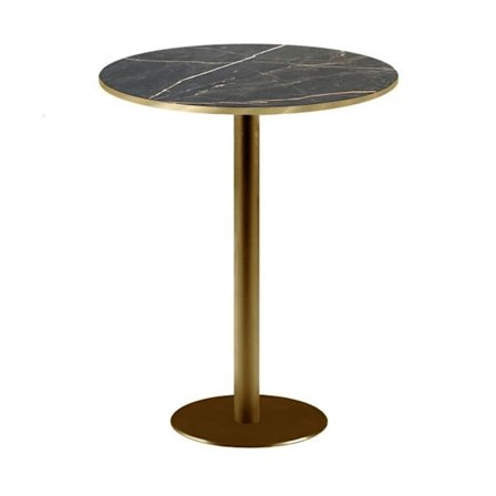 Pyöreä korkea tanko Ø 60 cm Rooma bistro tulimarmori