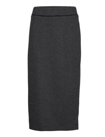 Skirts Knitted Knälång Kjol Grå Esprit Casual