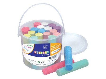 PLAYBOX Gatukritor 20/fp - Lyreco - Skola och förskola - Bild och form - Kritor