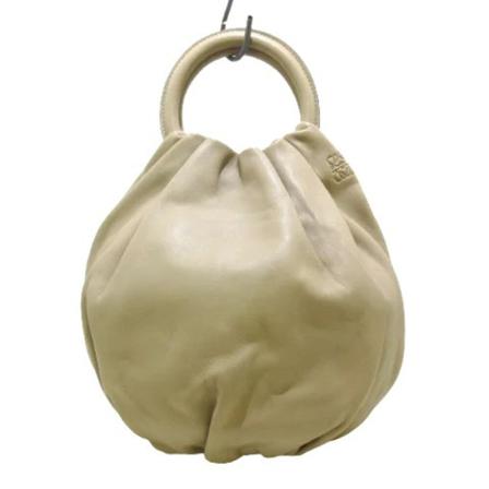 Loewe Pre-owned, Pre-owned Leather handbags Beige, Dames, Maat:ONE Size