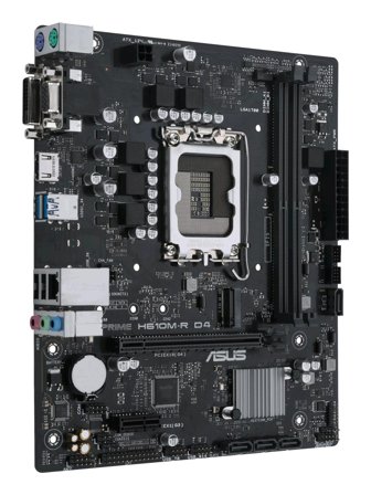 ASUS PRIME H610M-R D4 - hovedkort - mikro ATX - LGA1700-sokkel - H610