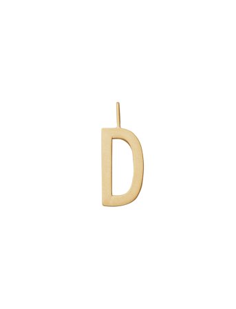 Design Letters Letter For Initial Necklace A-Z (18K Gold-Plated) - Gold - 16 MM