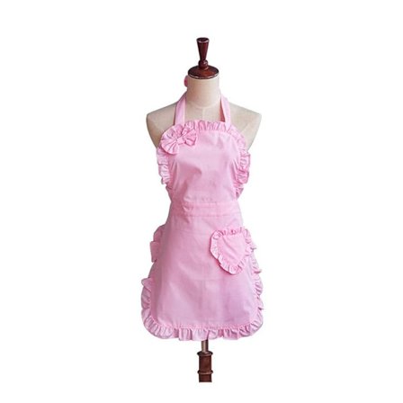 Vandtæt Pink Sød Piger Sløjfe Dame Køkken Restaurant Dame Kageforklæde Mode Sjove Forklæder Til Julegave