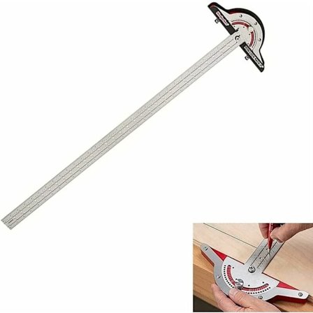 Puuntyöstöviivain, puusepän suuntaviivain, puusepän kulmamerkintäviivain, yhdistetty puun asetteluviivain, 1 kpl