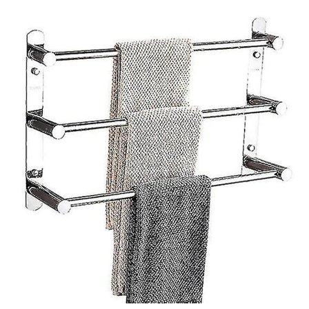 Håndklestenger Uttrekkbart Håndklestativ for Bad med Kroker Flerlags