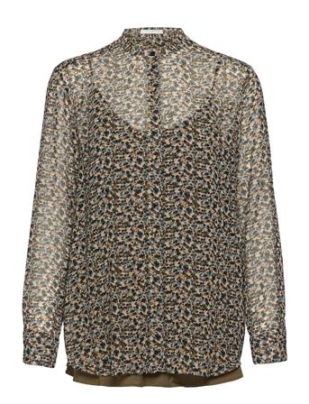 C_Bestory Bluse Langærmet Brun BOSS