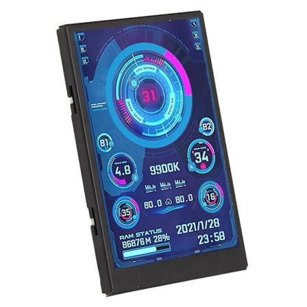 3,5 Tommer Display Mini Ips Skærm 320 X 480 Usb Type C Computer Under Skærm Cpu