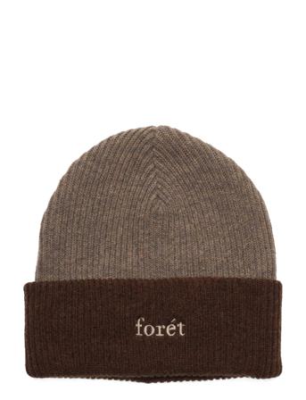 Fir Beanie - Dark Green/Rubber Accessories Headwear Beanies Brun Forét