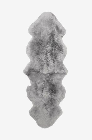 Skinnwille - Fåreskind Gently Dobbelt - Grå - Skind & skindtæpper - Fra Homeroom