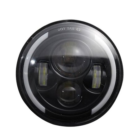 7 tommers rund LED-frontlykt Hi/low Beam Halo Angle Eyes for Jeep Wrangler Jk