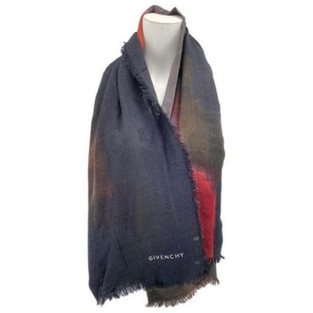 Givenchy Pre-owned, Wool scarf Blauw, Dames, Maat:ONE Size