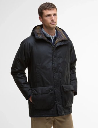 Barbour Barbour Bedale Wax Parka - Navy - L