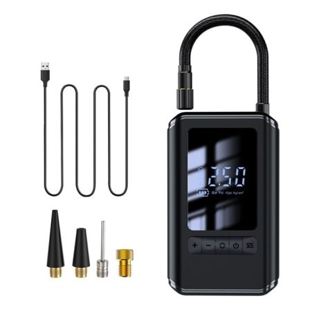 Uppblåsbar Pump Bärbar Handhållen Trådlös Laddning Digital Display Bil Motorcykel Däck Multifunktion Pump