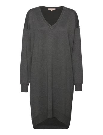 Srlea V-Neck Dress Grey Soft Rebels