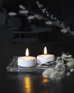 Star Trading LED Teelichter 2-er Pack Weiß