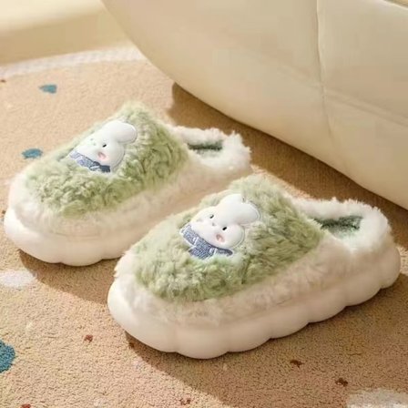 Söpöt kanin tossut Pehmeät uutuus kanin kuva Naisten kotitossut Tossut 24,5 cm