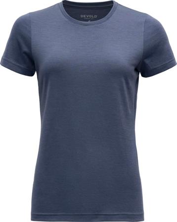 Devold Eika Woman Tee Women short-sleeved sweaters Blue S