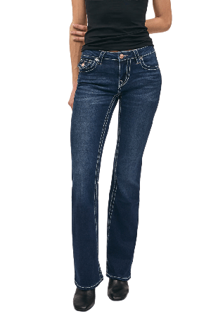 True Religion BECCA MR BOOTCUT FLAP BIG T Jeans Dam Blå 26