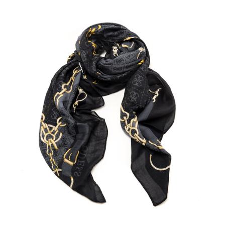 Guess Scarves Sort, Dame Tørklæder, Størrelse: ONE Size