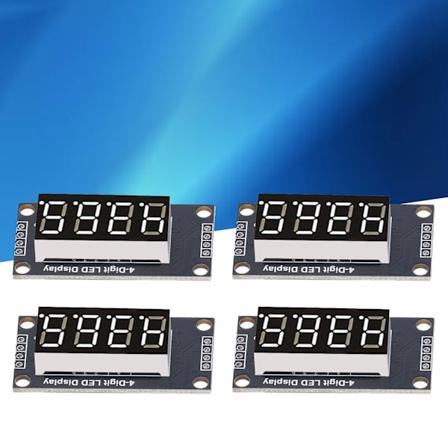 4 Sarjaa Digitaalinen Putki N ytt moduuli LED 4 Numeroinen 7 Segmentti 0.36in TM1637 Ajosiru Valkoinen MRA110A
