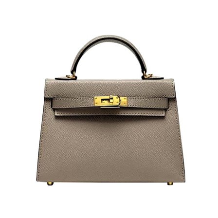 Chic Khakiväska Dam Multifunktionell Axelremsväska och Crossbody Handväska 28x12x21cm