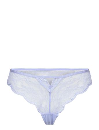 Isabelle Cheekini Lingerie Panties Brazilian Panties Blå Hunkemöller*Betinget Tilbud
