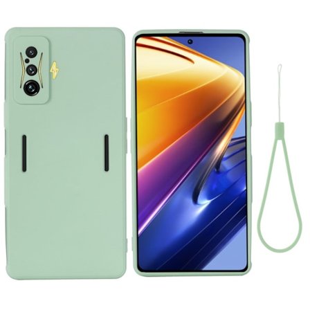 Matte Liquid Xiaomi Poco F4 GT / Xiaomi Redmi K50 Gaming silikone cover - Grøn