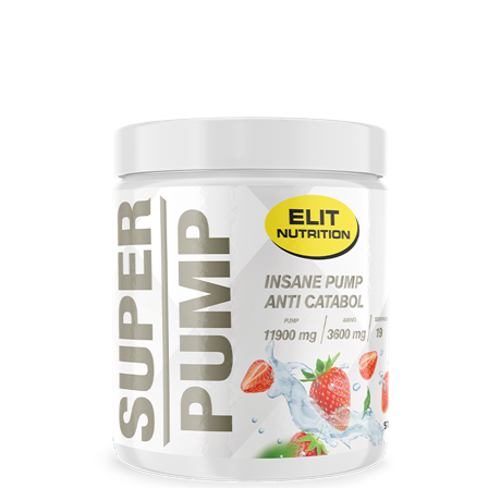 PWO uden Koffein Elit Nutrition SUPER PUMP PWO 300 g, Strawberry Fruit - Bodyman.dk