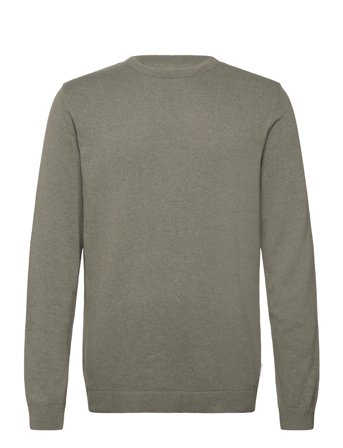 O Neck Recycled Yarn Knit Khaki Lindbergh